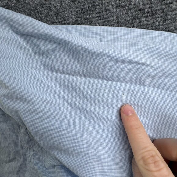 Thomas Pink Long Sleeve Button Up Shirt Men Cotton Blue Check Ireland 16 36 - Picture 12 of 13